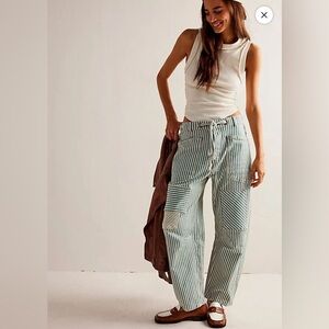 We the free-  Free people Moxi low slung pull on barrel jeans